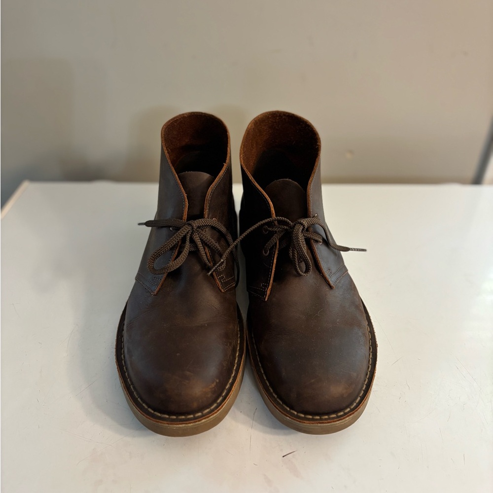 Men's  Clarks Size  13 Brown Leather Chukka Boots